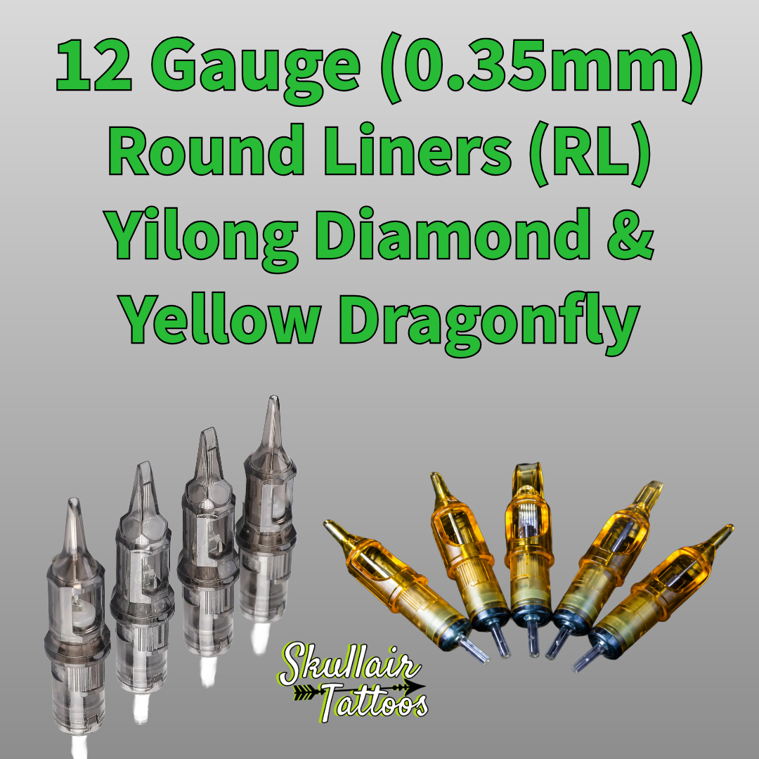 12G (0.35mm) Round Liners — Yilong Diamond & Yellow Dragonfly