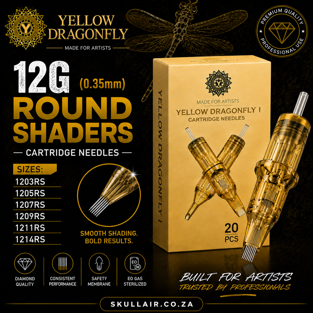 12G (0.35mm) Round Shaders — Yilong Diamond & Yellow Dragonfly