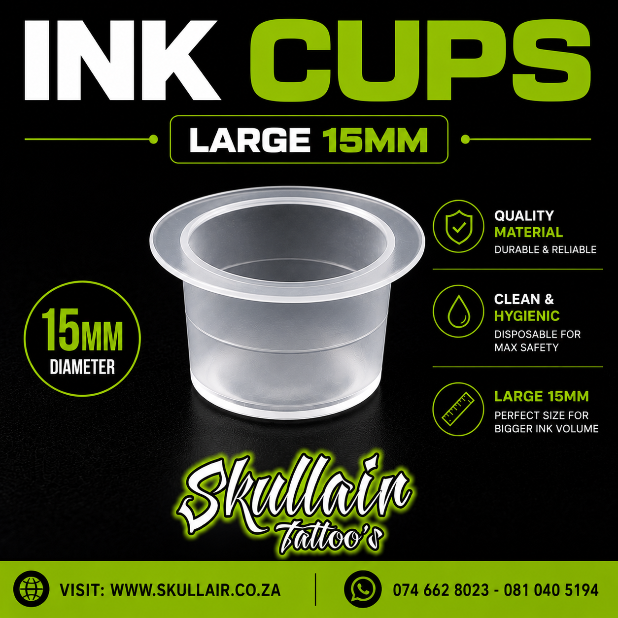 Ink Pigment Cups – Small, Medium & Large
