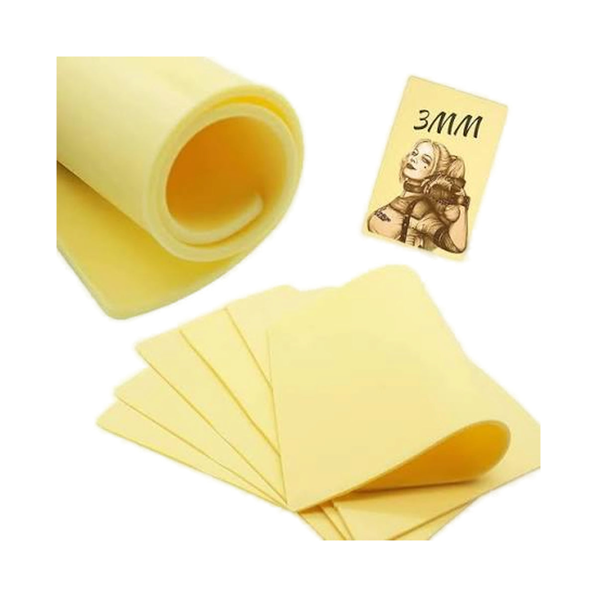 Tattoo Practice Skin – A4 Silicone 3mm