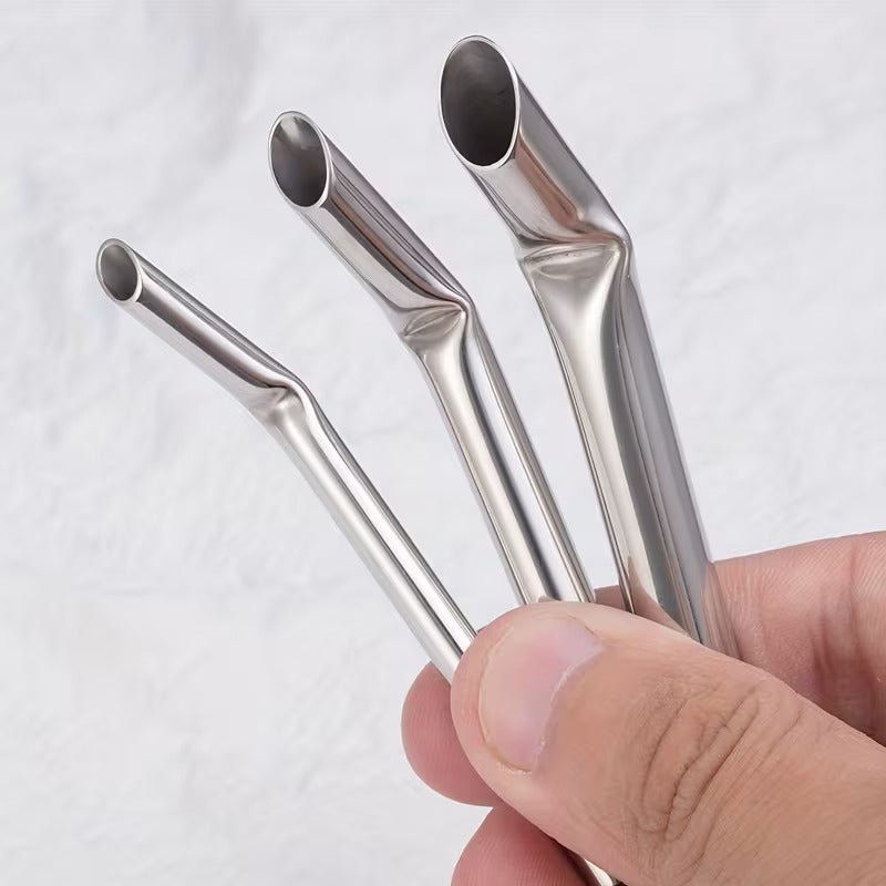 Curved Stainless Steel Piercing Receiving Tube – 6mm Inner Diameter (1pc)