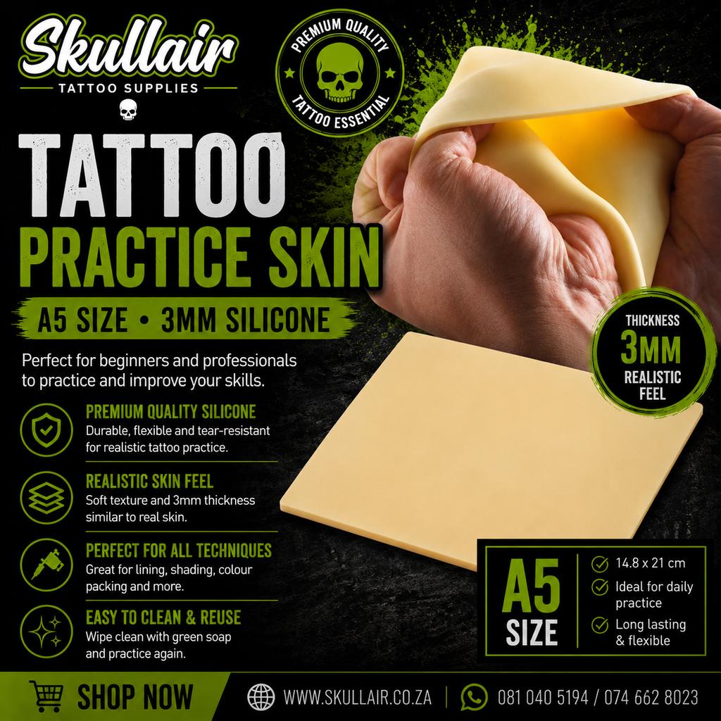 A5 3mm Silicone Tattoo Practice Skin