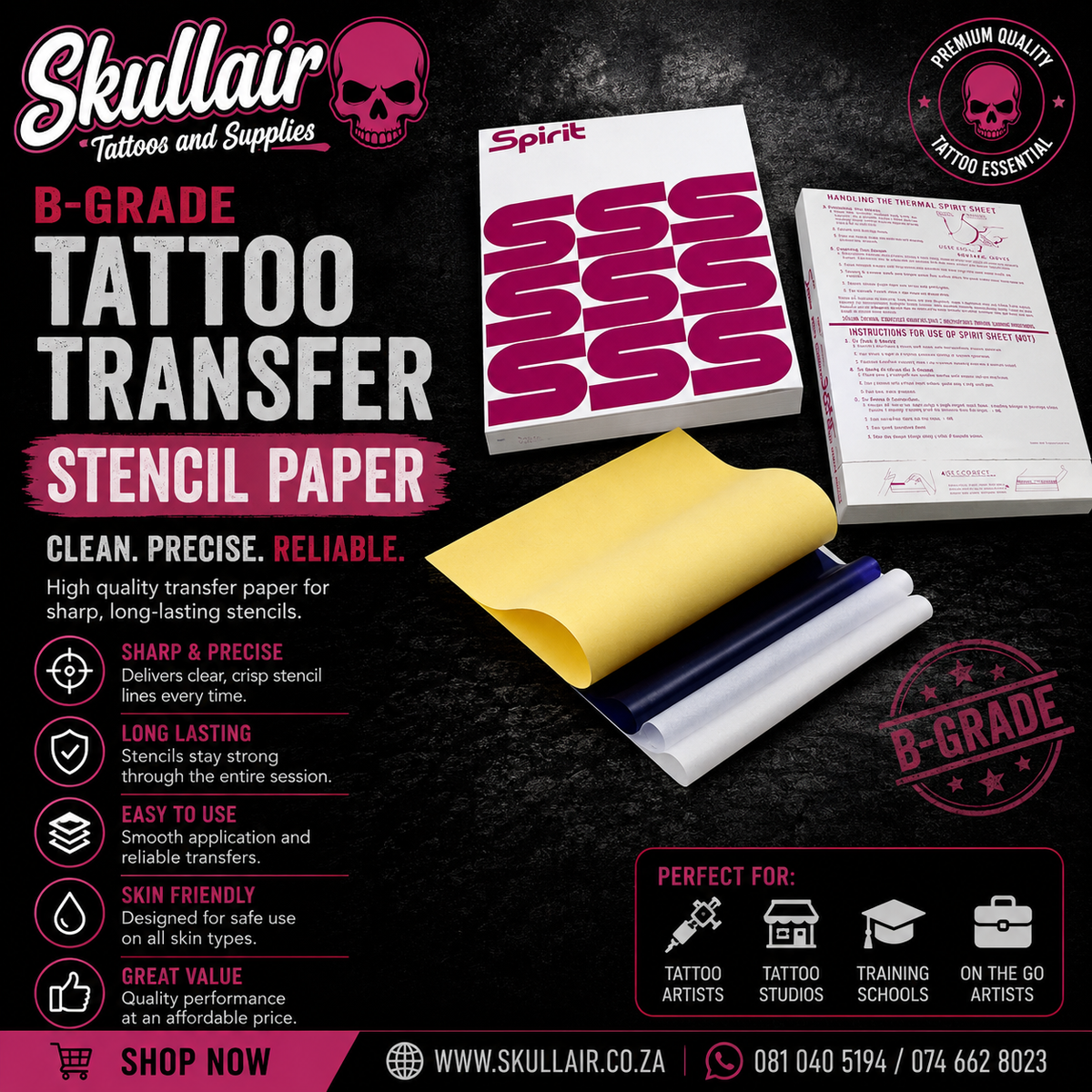 Tattoo Transfer Stencil Paper