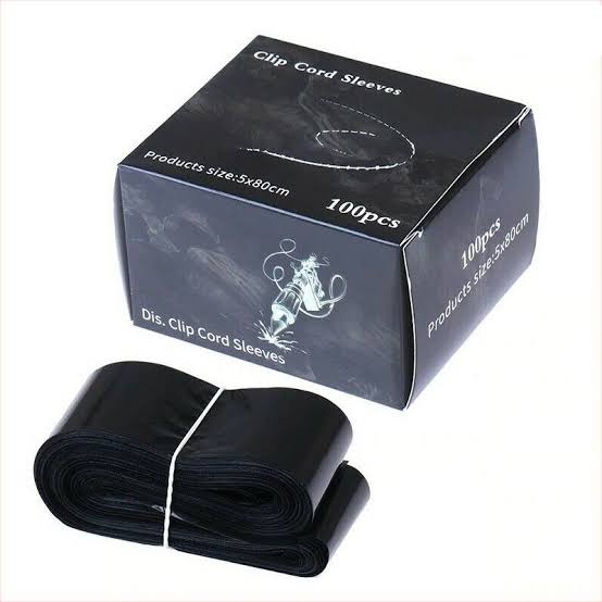 Clip Cord Sleeves – Black, 100pc