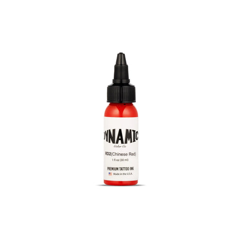 Dynamic Chinese Red tattoo ink bottle with black cap