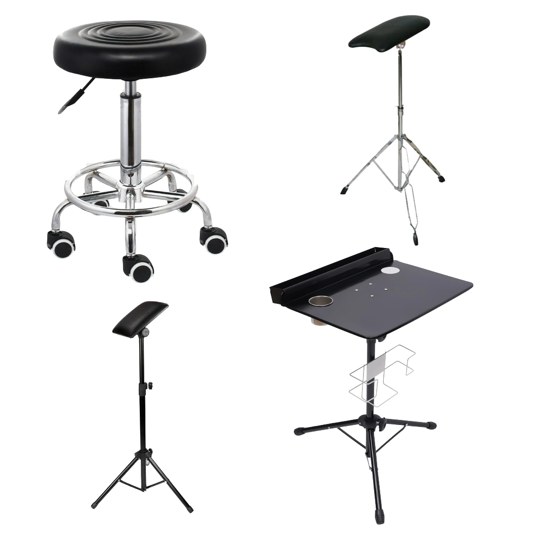 Tattoo Furniture Combo – Workstation, Stool and Armrest