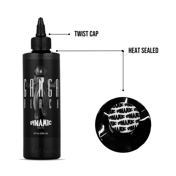 Ganga Black Tattoo Ink – Dynamic 240ml