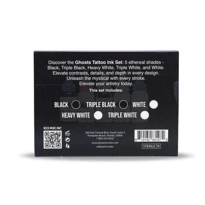 Dynamic Tattoo Ink Ghosts 1oz Color Set