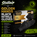 Golden Hands Black Nitrile Gloves – S/M/L/XL