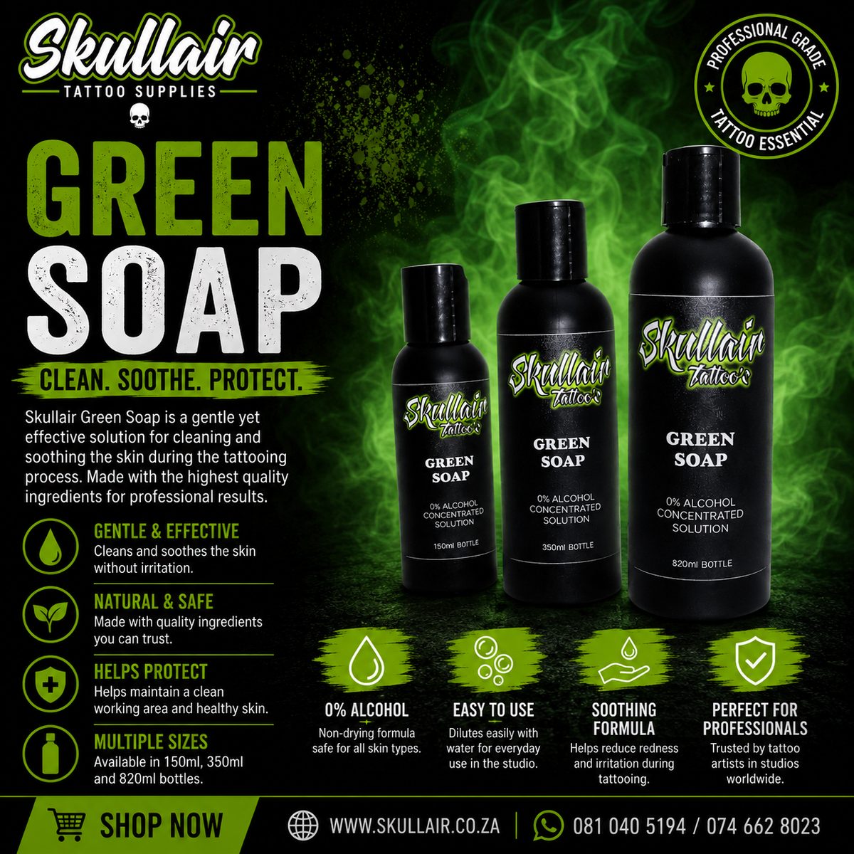 Green Soap Skullair Tattoos