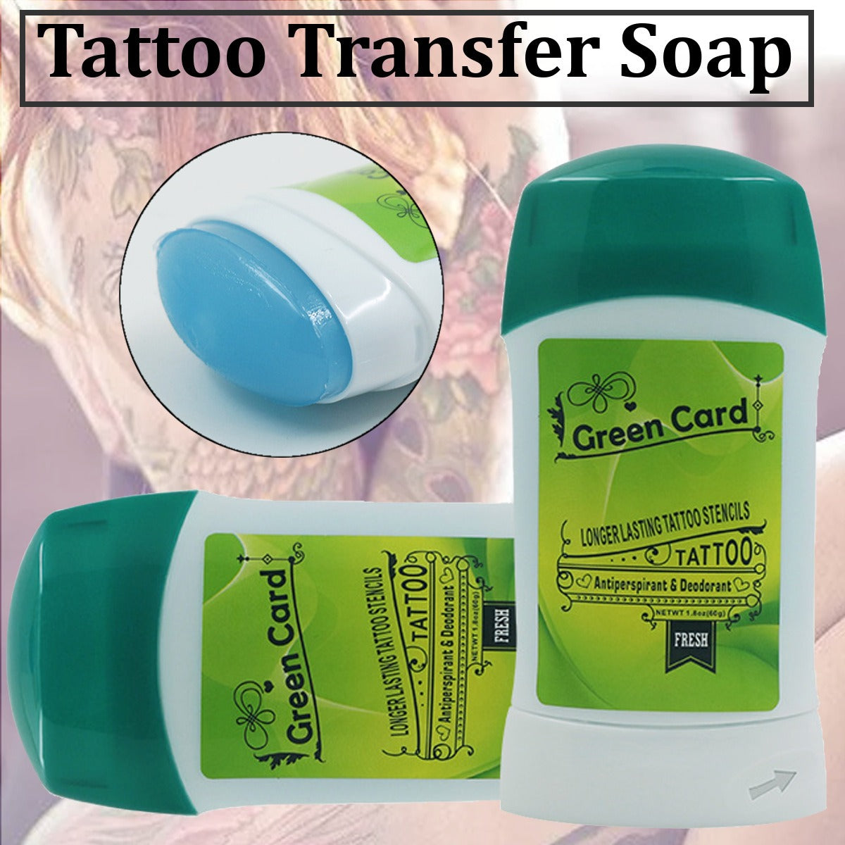 Green Card Tattoo Stencil Gel Stick