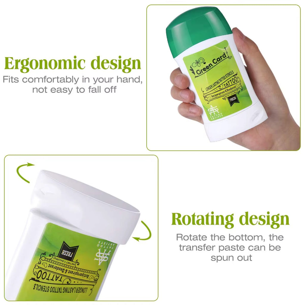 Green Card Tattoo Stencil Gel Stick