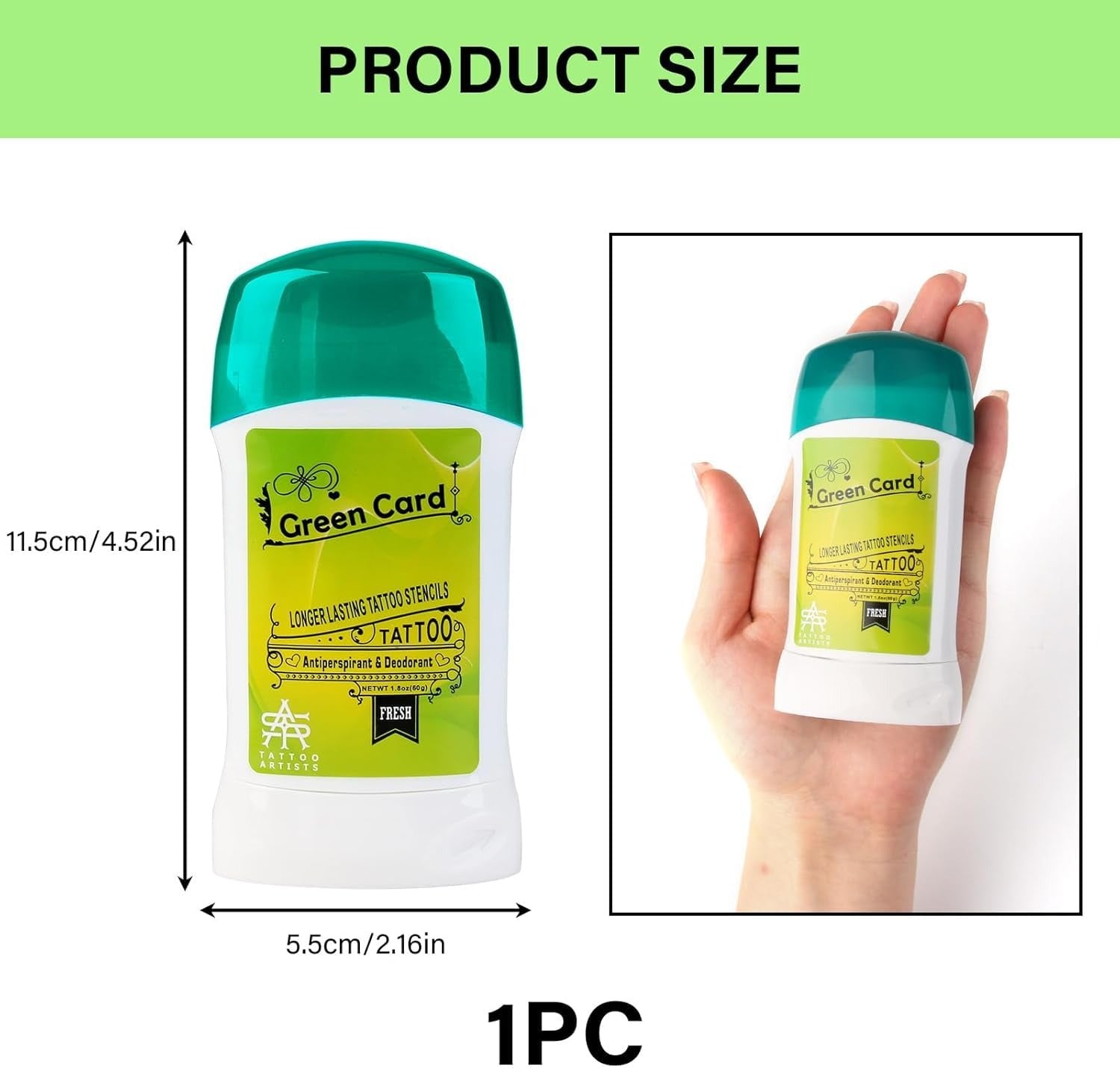 Green Card Tattoo Stencil Gel Stick