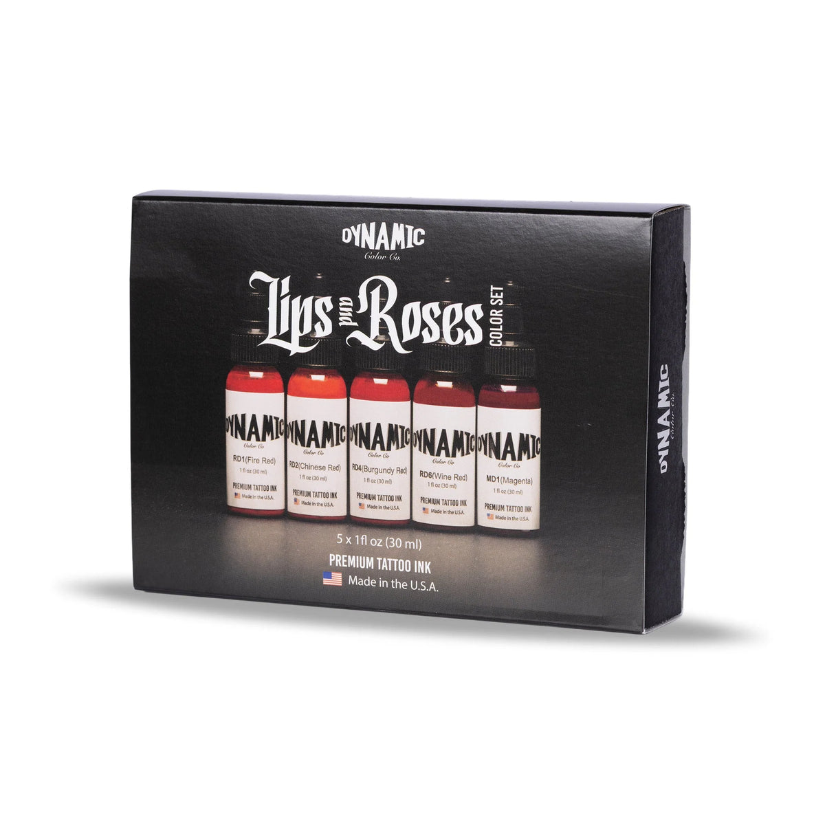 Dynamic Tattoo Ink Lips and Roses 1oz Color Set