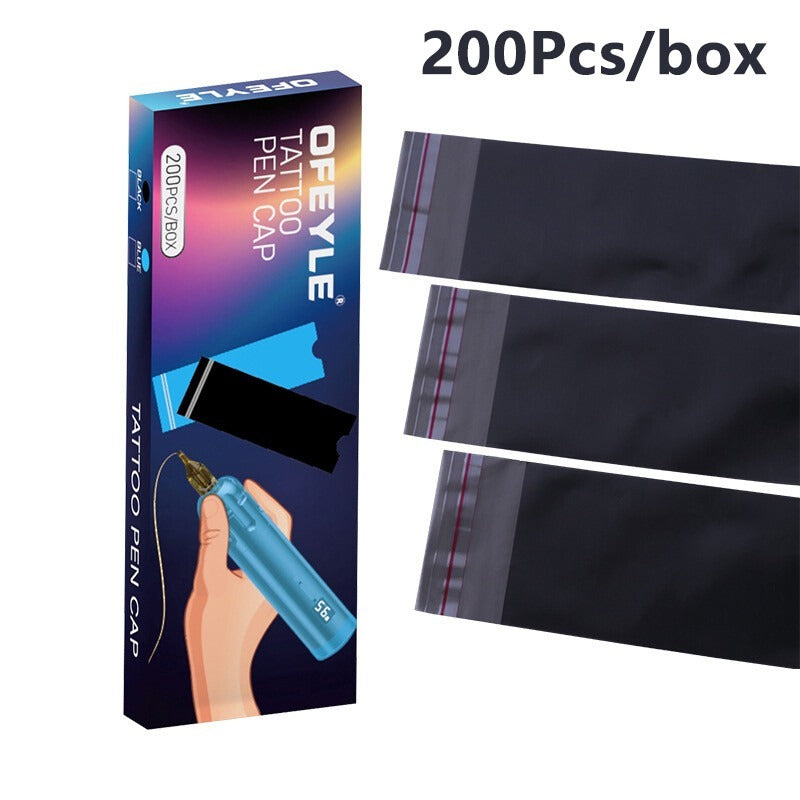 Ofeyle Large Pen Machine Sleeves – For Wireless Tattoo Pens - 200pcs