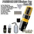 POSEIDON BEE Wireless Tattoo Pen – Honeycomb LED - Base Kit
