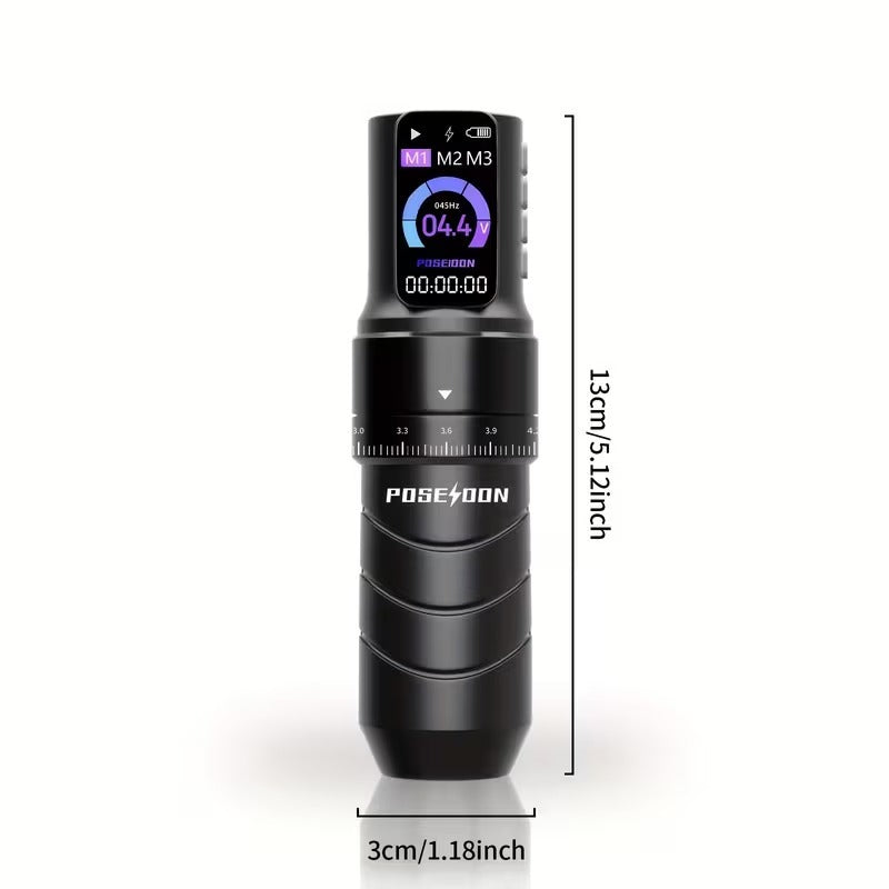 POSEIDON Professional Adjustable Stroke Wireless Tattoo Pen