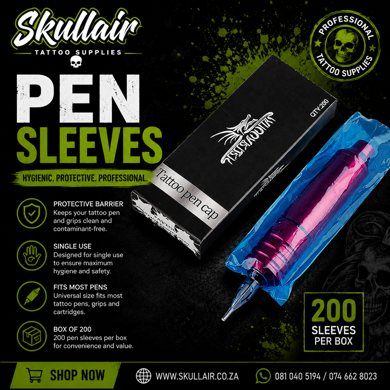 Standard Pen Machine Sleeves – 200pcs