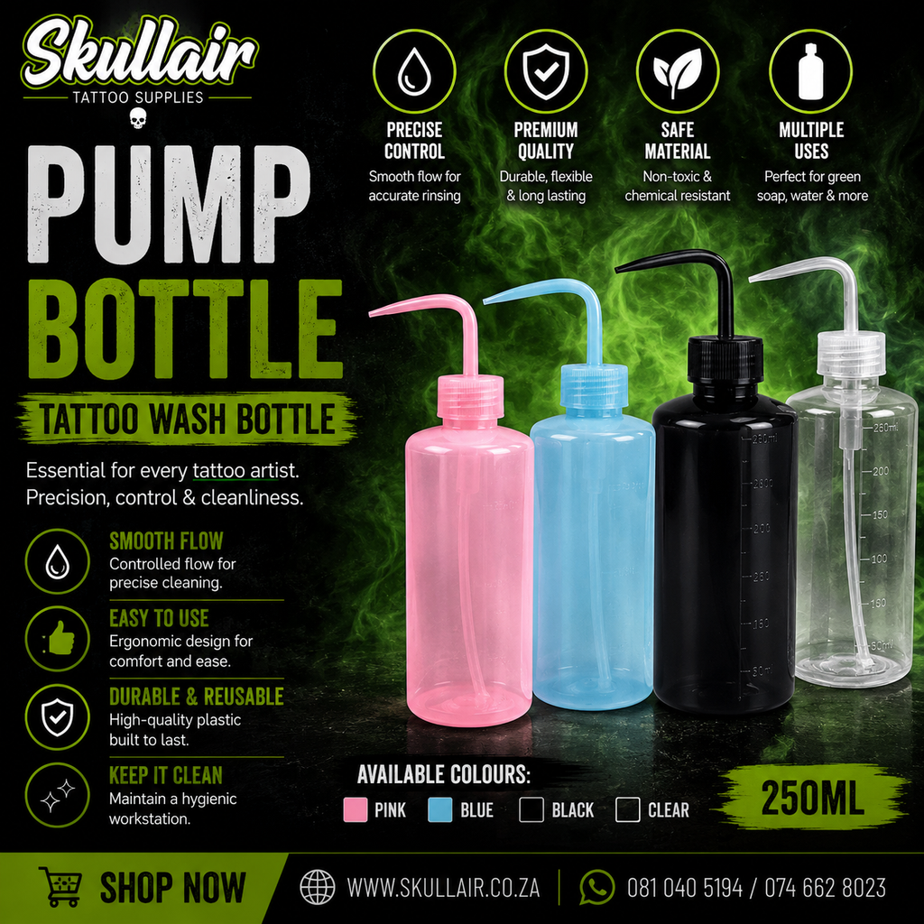 Pump Squeeze Bottle Tattoo Wash