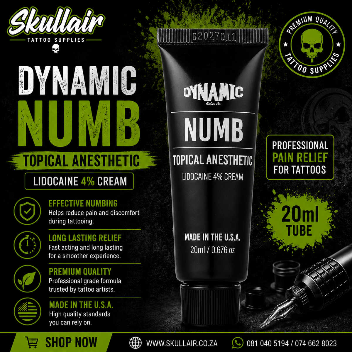 Dynamic Numb Cream - Tattoo Topical Anesthetic