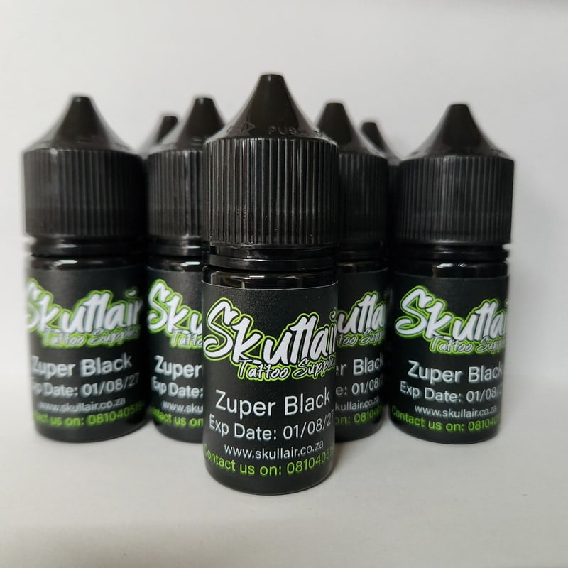 Skullair Zuper Black Tattoo Ink – 30ml (1oz)