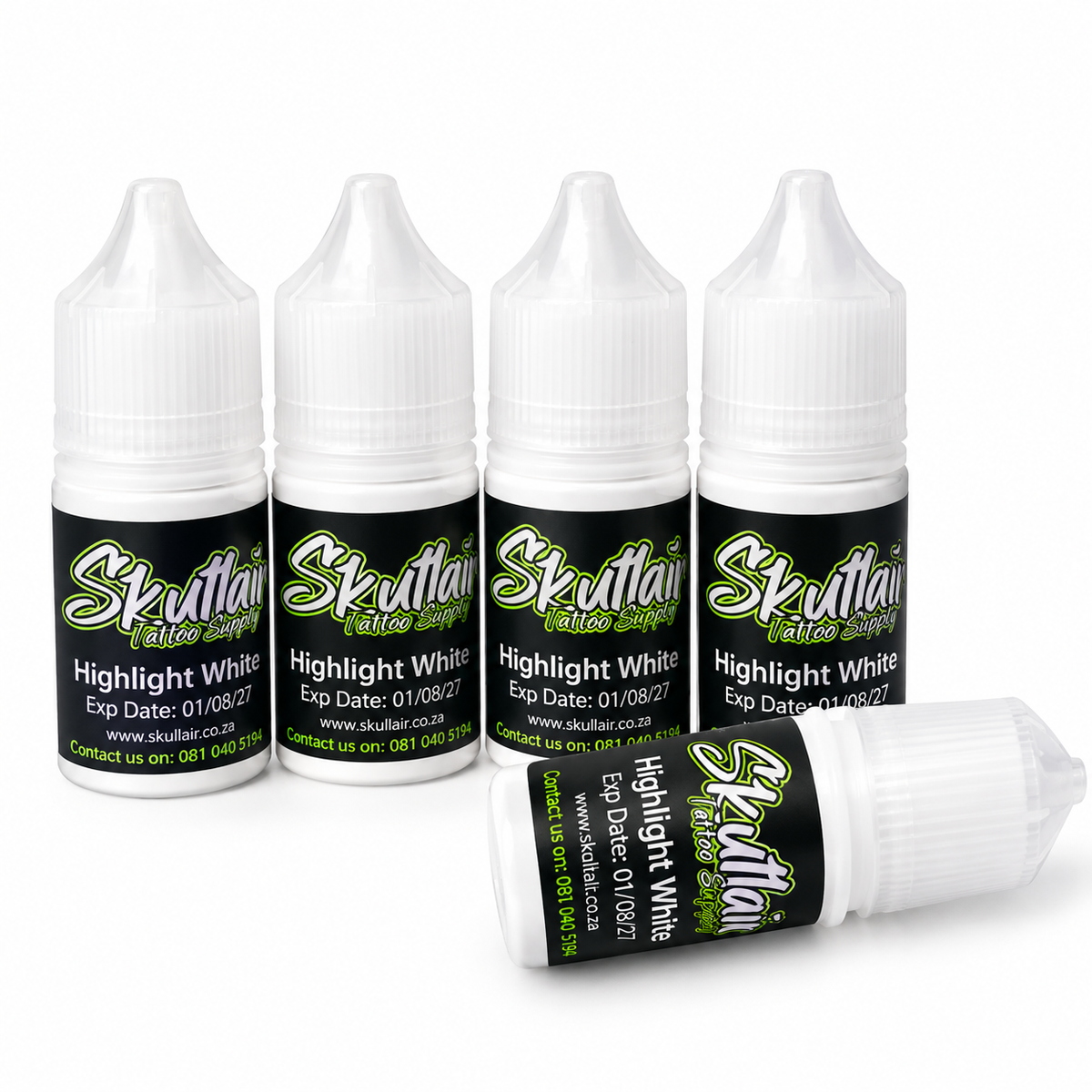Skullair Highlight White tattoo ink bottles