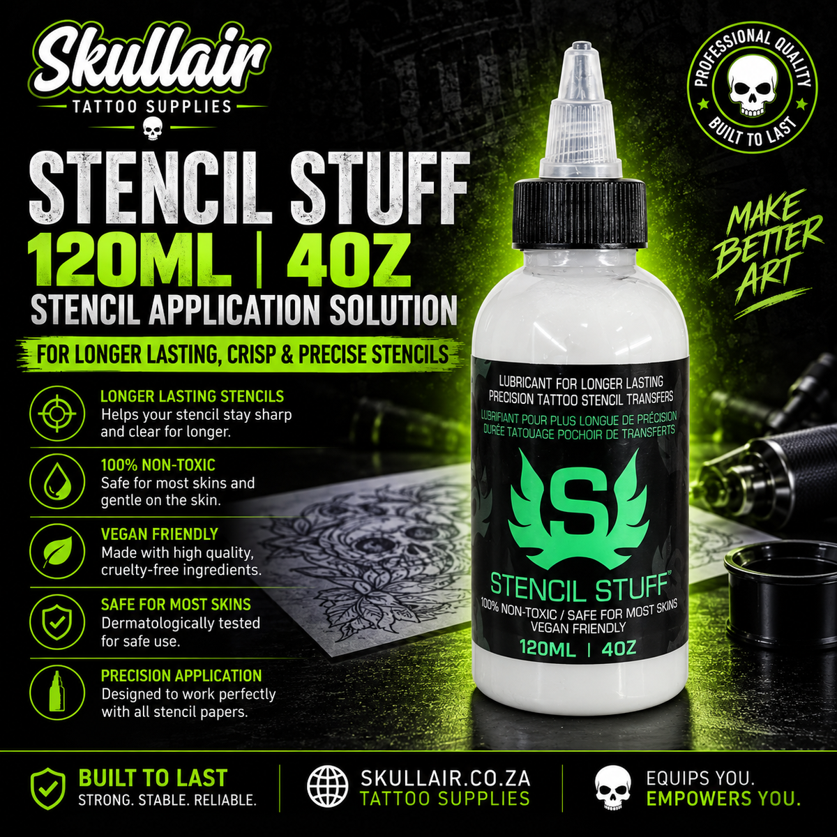 Stencil Stuff Cream 120ml – Professional Stencil Application Solution
