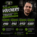 Tattoos Vouchers less 20%Discount
