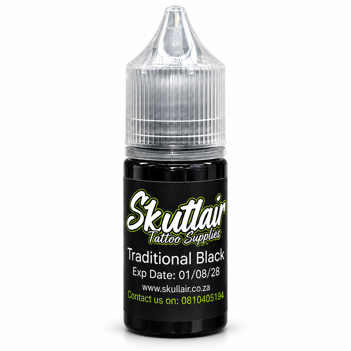 Traditional Black Tattoo Ink – Skullair 30ml