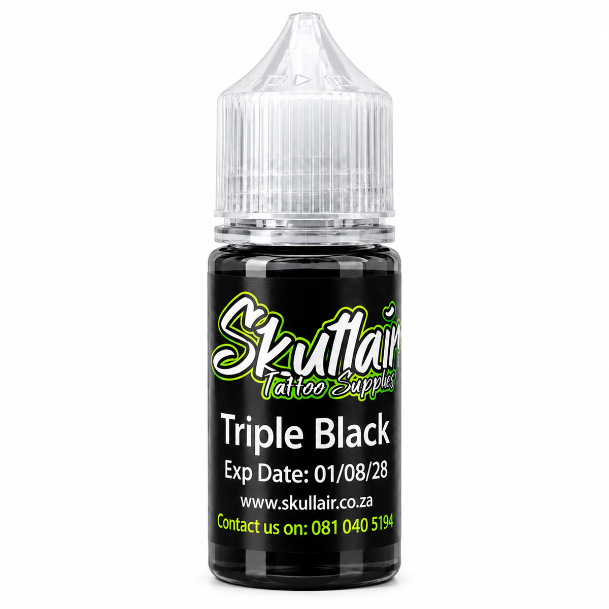Skullair Triple Black tattoo ink bottle