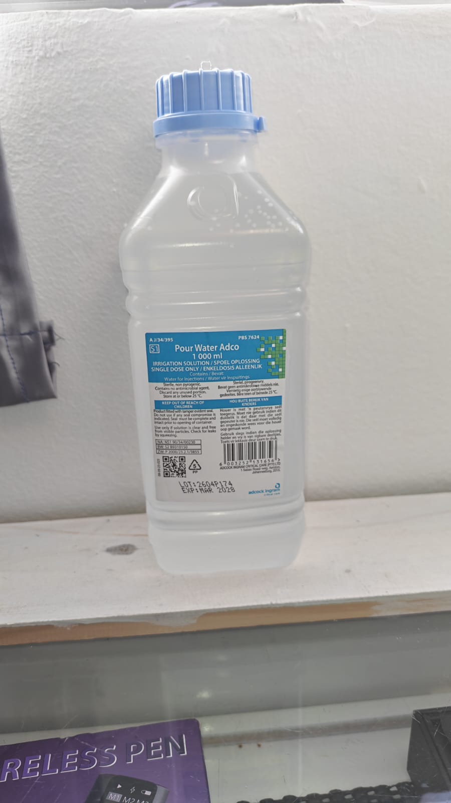 Distilled Water – 1 Liter (Medical Use)
