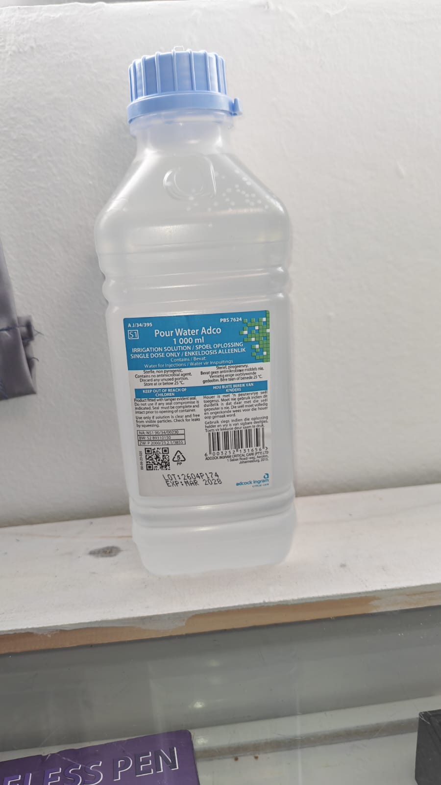 Distilled Water – 1 Liter (Medical Use)