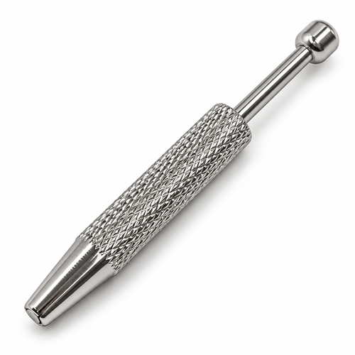 Aluminium clamping tool ball grabber on a square white background