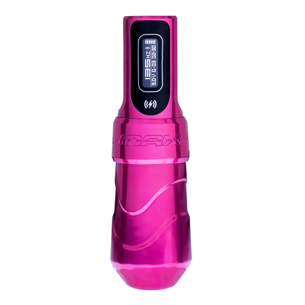 FK Irons Flux Max Tattoo Machine with 2 PowerBolt 2.0 — Pick Stroke Length and Color 3.2mm Bubblegum