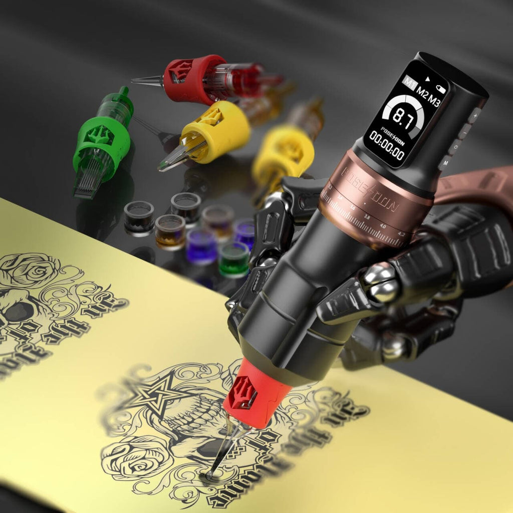 Poseidon Multi-Mode Adjustable Stroke Wireless Tattoo Pen