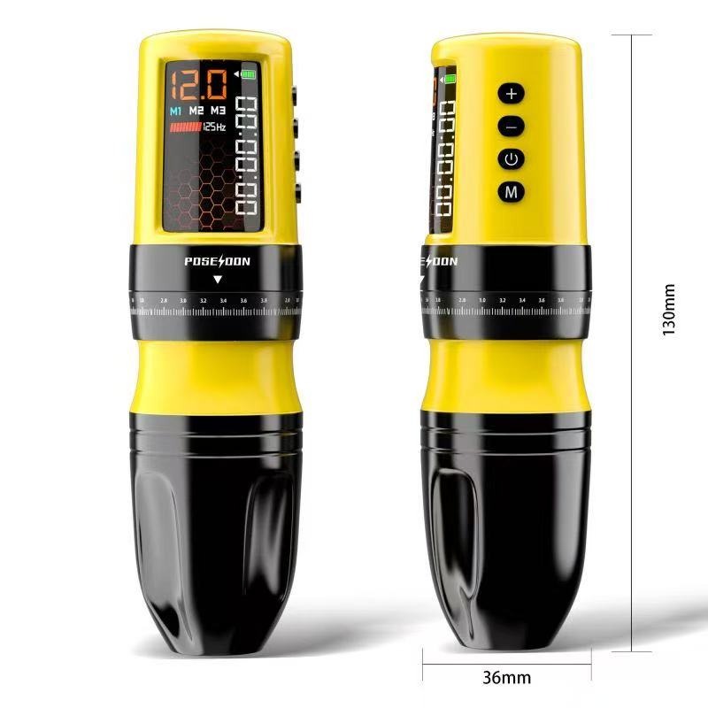 POSEIDON BEE Wireless Tattoo Pen – Honeycomb LED