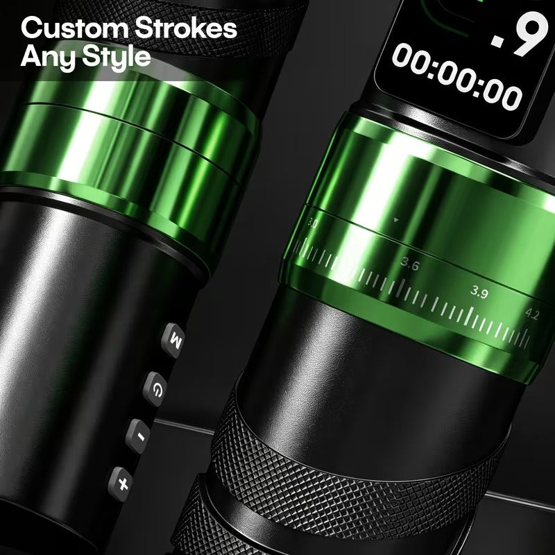 Wireless Tattoo Pen – Green Poseidon HM172