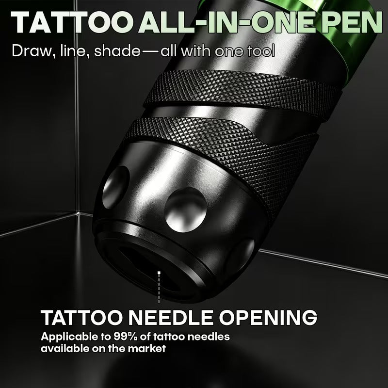 Wireless Tattoo Pen – Green Poseidon HM172