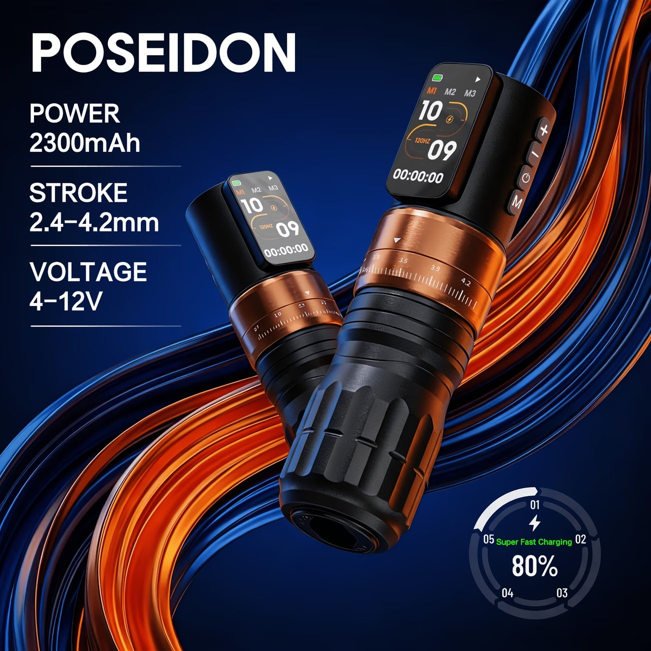 POSEIDON Lastjudge Adjustable Wireless Pen - Full Kit