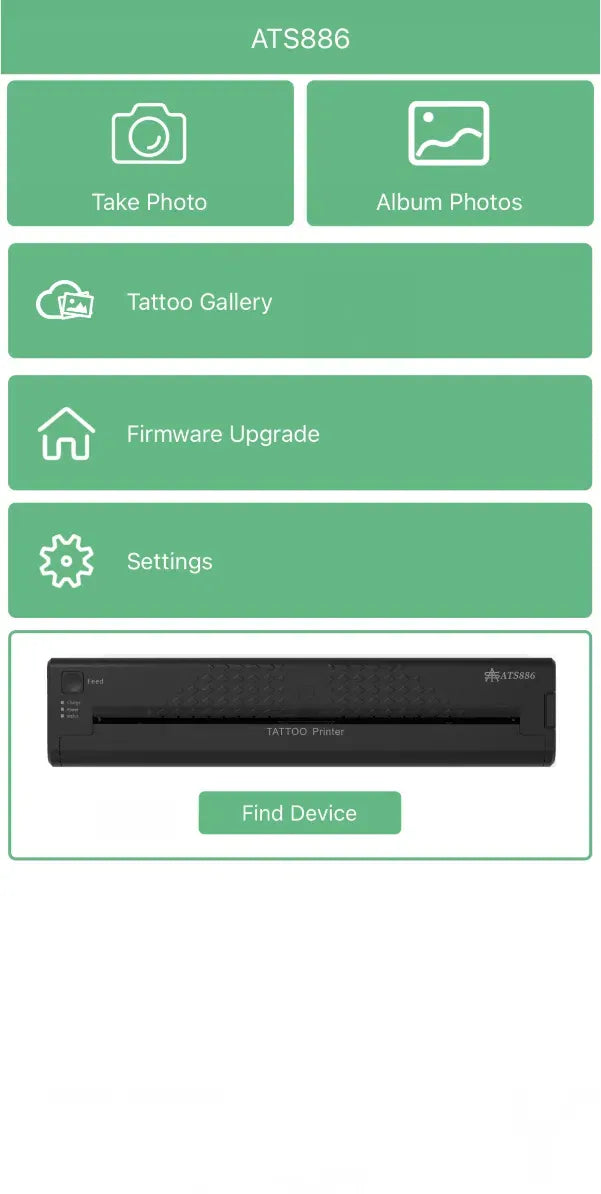 ATS886 Bluetooth Wireless Thermal Tattoo Stencil Printer