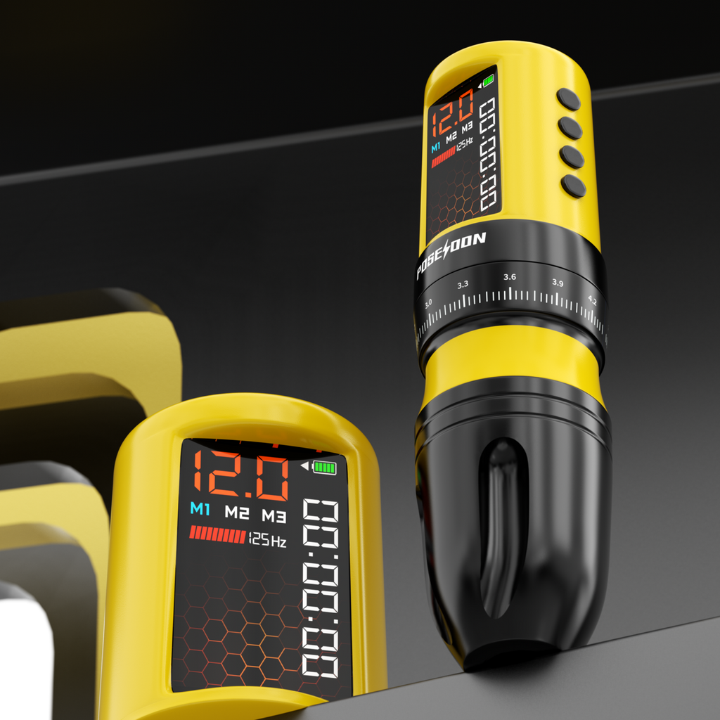 POSEIDON BEE Wireless Tattoo Pen – Honeycomb LED