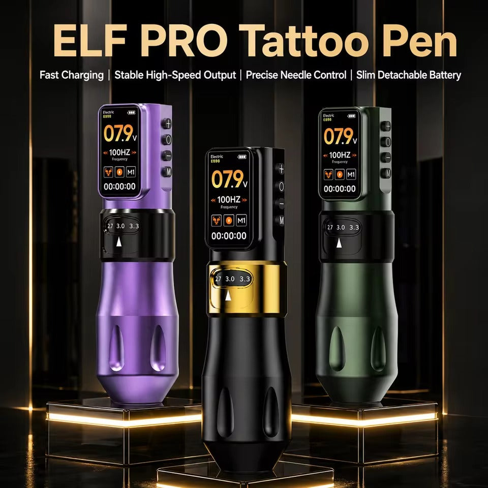 The Ofeyle ELF Pro Adjustable Stroke Wireless Tattoo Pen