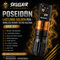 POSEIDON LastJudg golden Pen – Wireless Rotary Tattoo Machine Base Kit