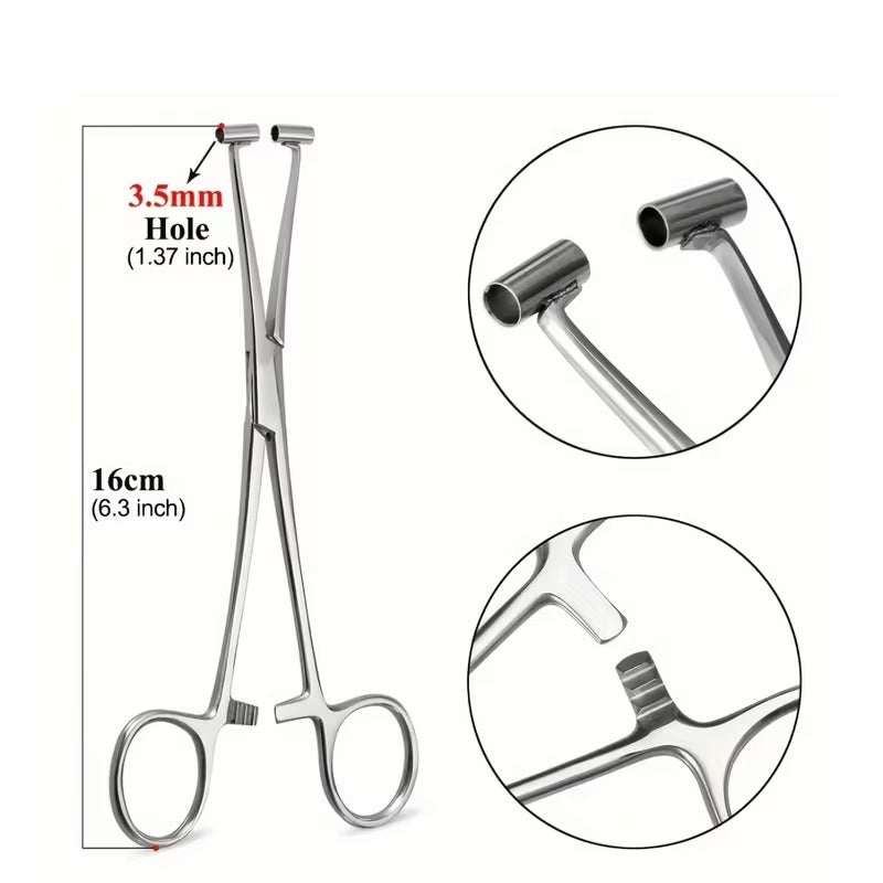 Piercing forceps clamp – product detail 1