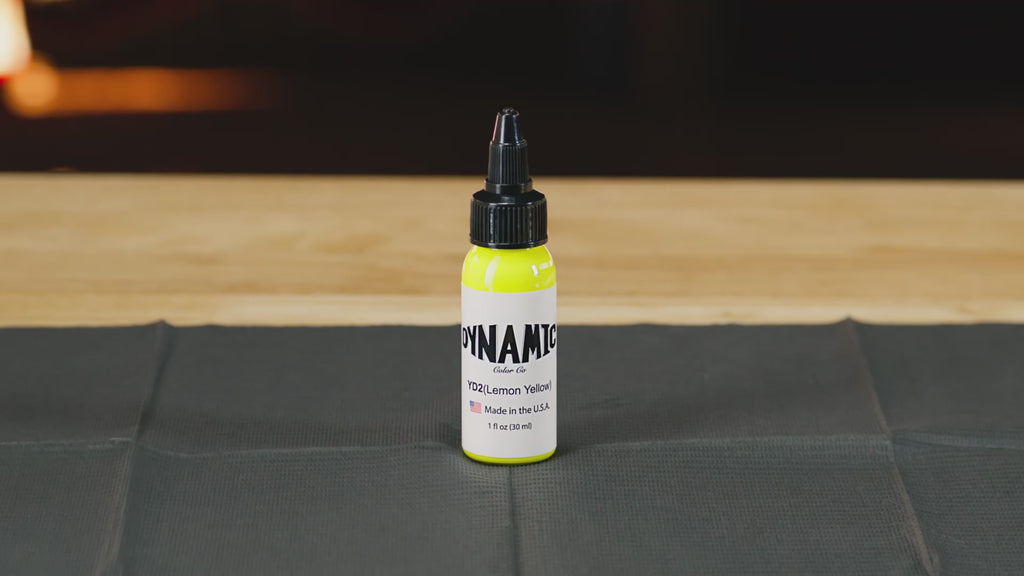 Dynamic Lemon Yellow Tattoo Ink – 30ml (1oz)