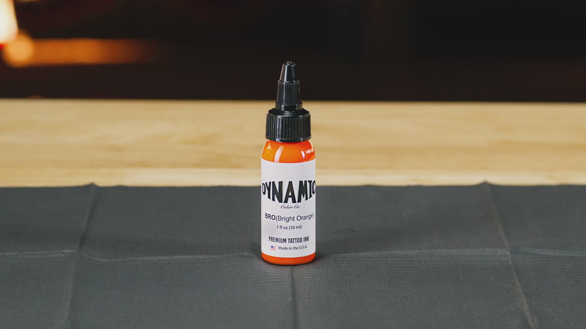 Dynamic Bright Orange Tattoo Ink – 30ml (1oz)