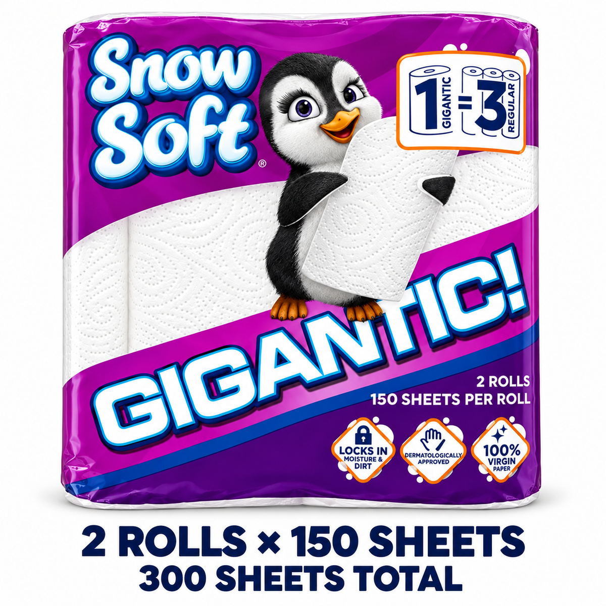 Tattoo Roller Towel – 2 rolls x 150 sheets per roll, 300 sheets total