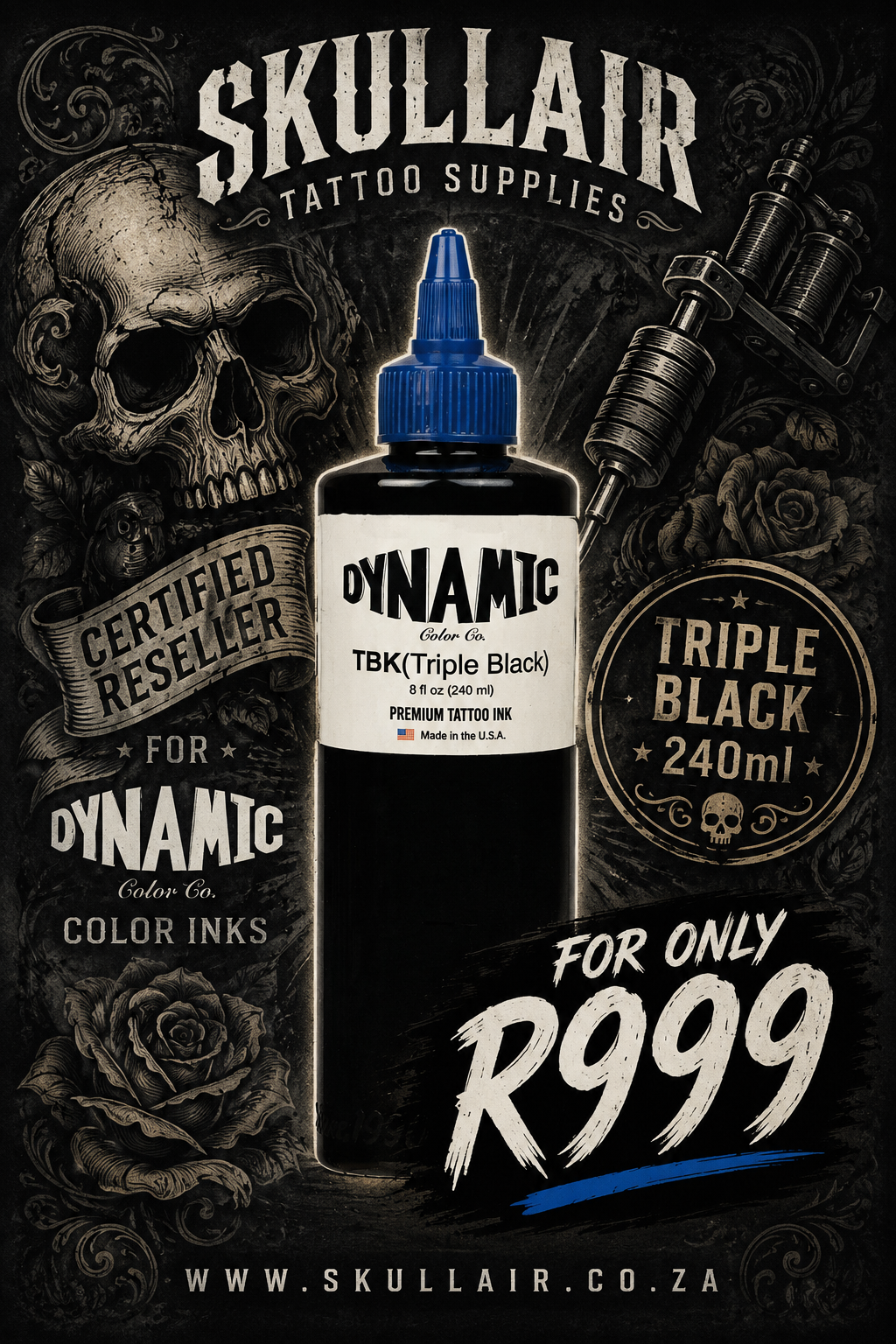 Dynamic Tattoo Ink - Triple Black TBK