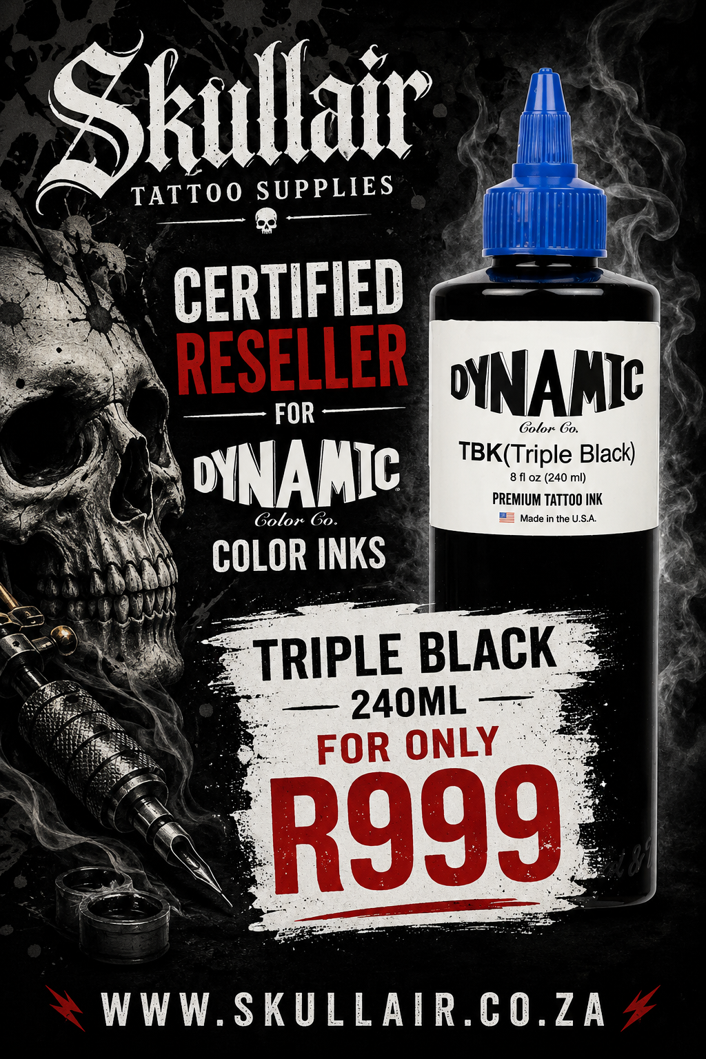 Dynamic Tattoo Ink - Triple Black TBK