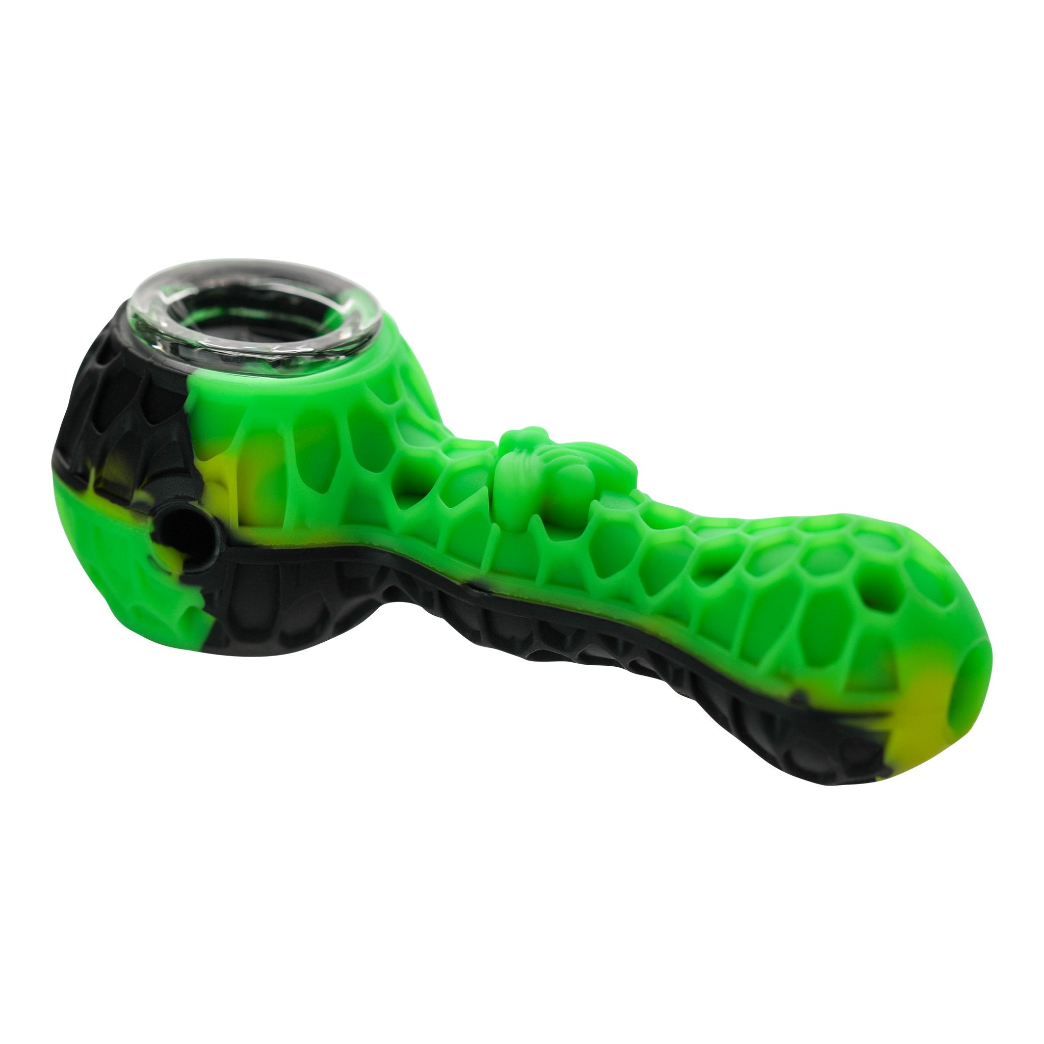 Silicone Hand Pipe With Glass Bowl Silicone Hand Pipe With Glass Bowl